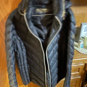 Michael kors black down jacket with hood